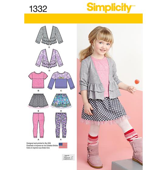 Simplicity 1332A snitmønster